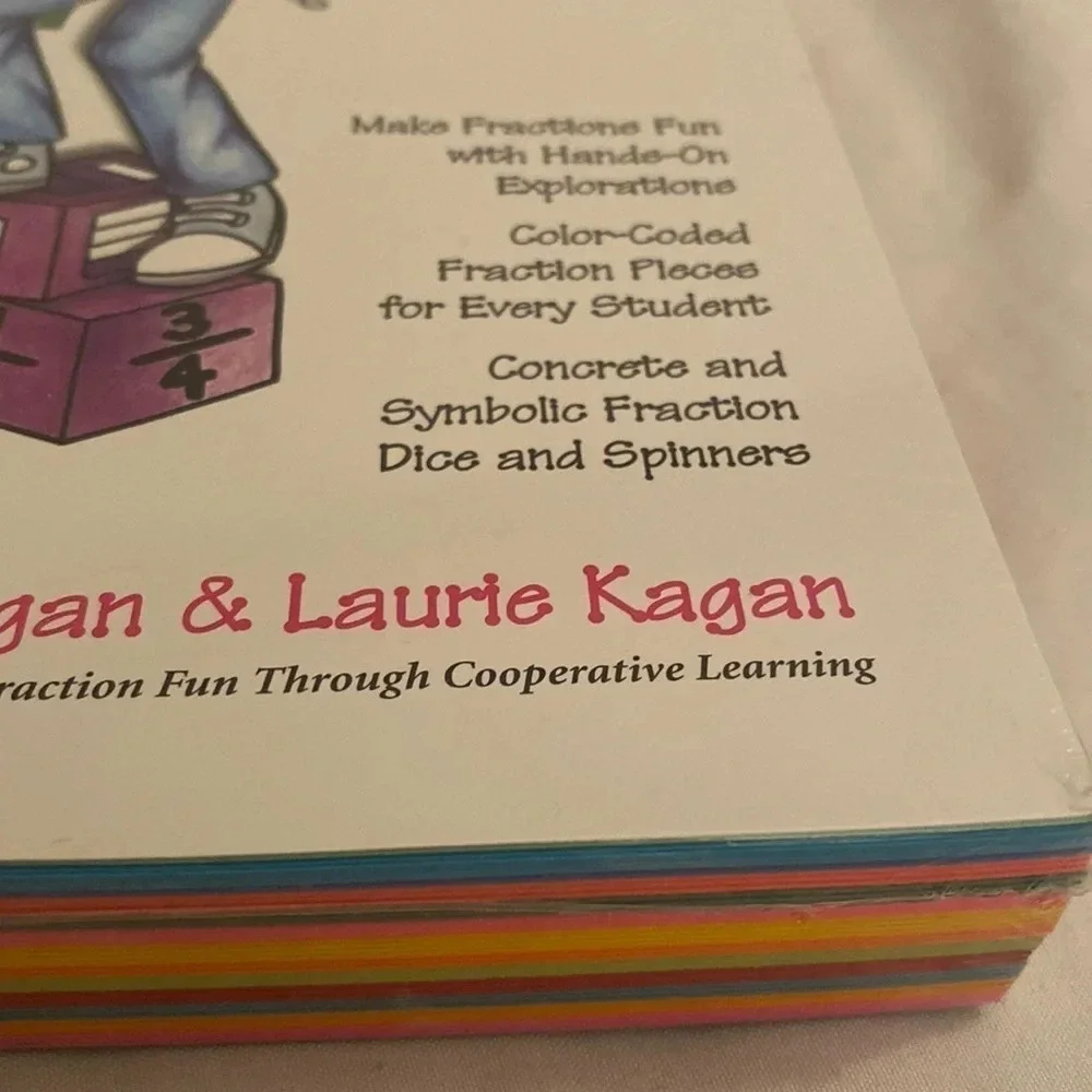 Kagan fraction manipulatives grades 2 to 12 construct color-coded fractions NWT